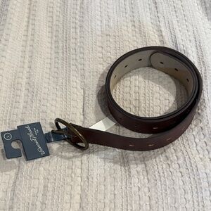 Universal Thread Rich Brown Leather Belt Size L (B1)